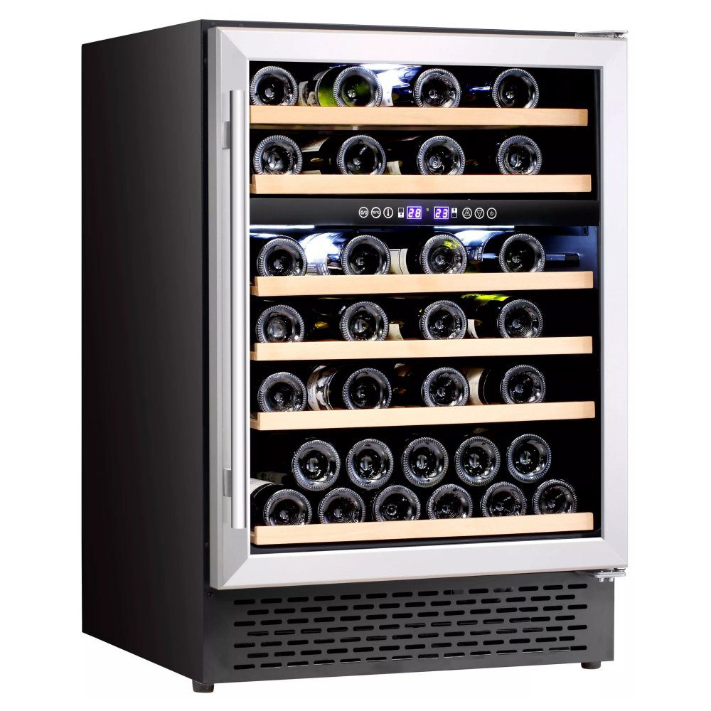 Cata 60cm Dual Zone Freestanding Wine Cooler UBSSWC60 – Stainless Steel