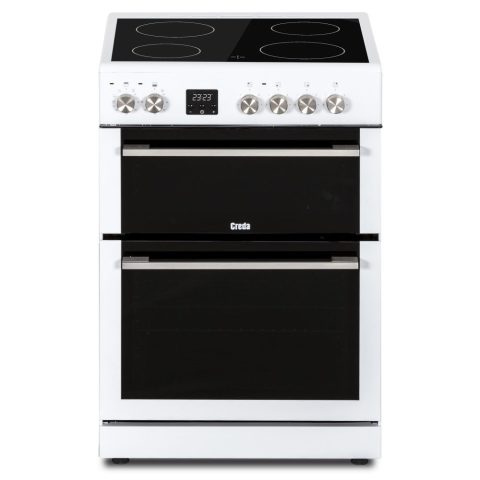 Creda  60cm Freestanding Contemporary Ceramic Cooker C60CDOW – WHITE