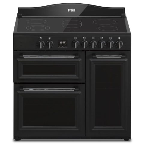 Creda  90cm Traditional Electric Ceramic Range Cooker C90RCCTA – ANTHRACITE