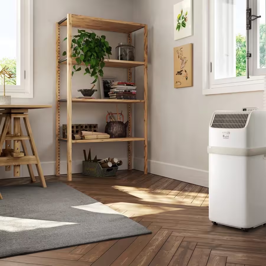 DeLonghi Pinguino Compact 8300 BTU Portable Air Conditioner PACES72 – White