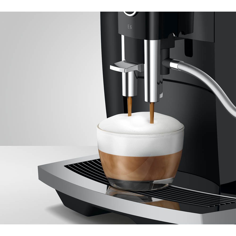 Jura E6 Freestanding Fully Automatic Coffee Machine 15511 – Piano Black