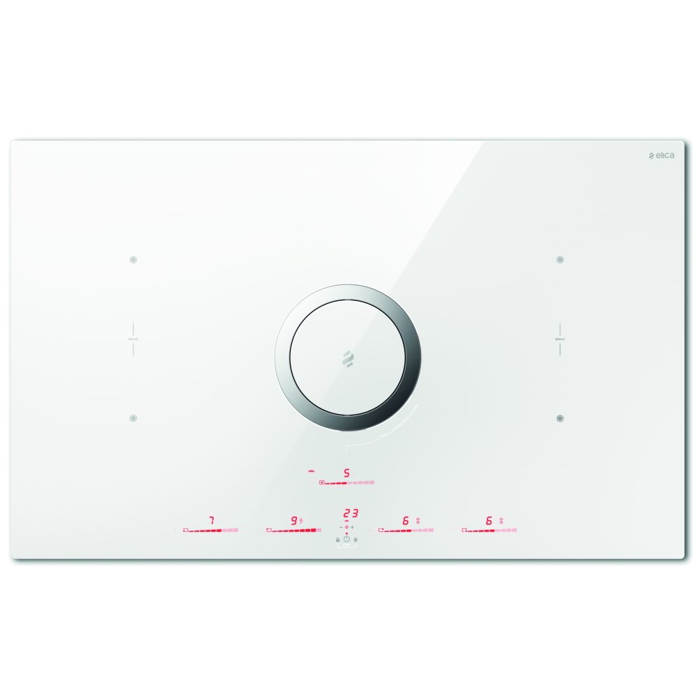 Elica NIKOLATESLA SWITCH DO WH 83cm Switch Ducted Venting Induction Hob – WHITE