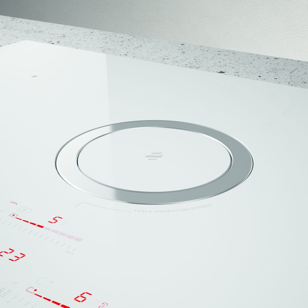 Elica NIKOLATESLA SWITCH DO WH 83cm Switch Ducted Venting Induction Hob – WHITE