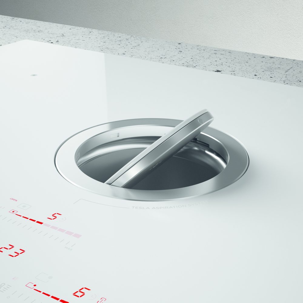 Elica NIKOLATESLA SWITCH DO WH 83cm Switch Ducted Venting Induction Hob – WHITE