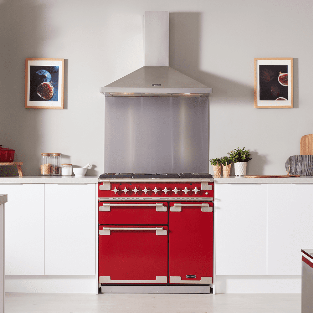 Rangemaster Elise 90cm Dual Fuel Range Cooker 108420 ELS90DFFRD/ – Red