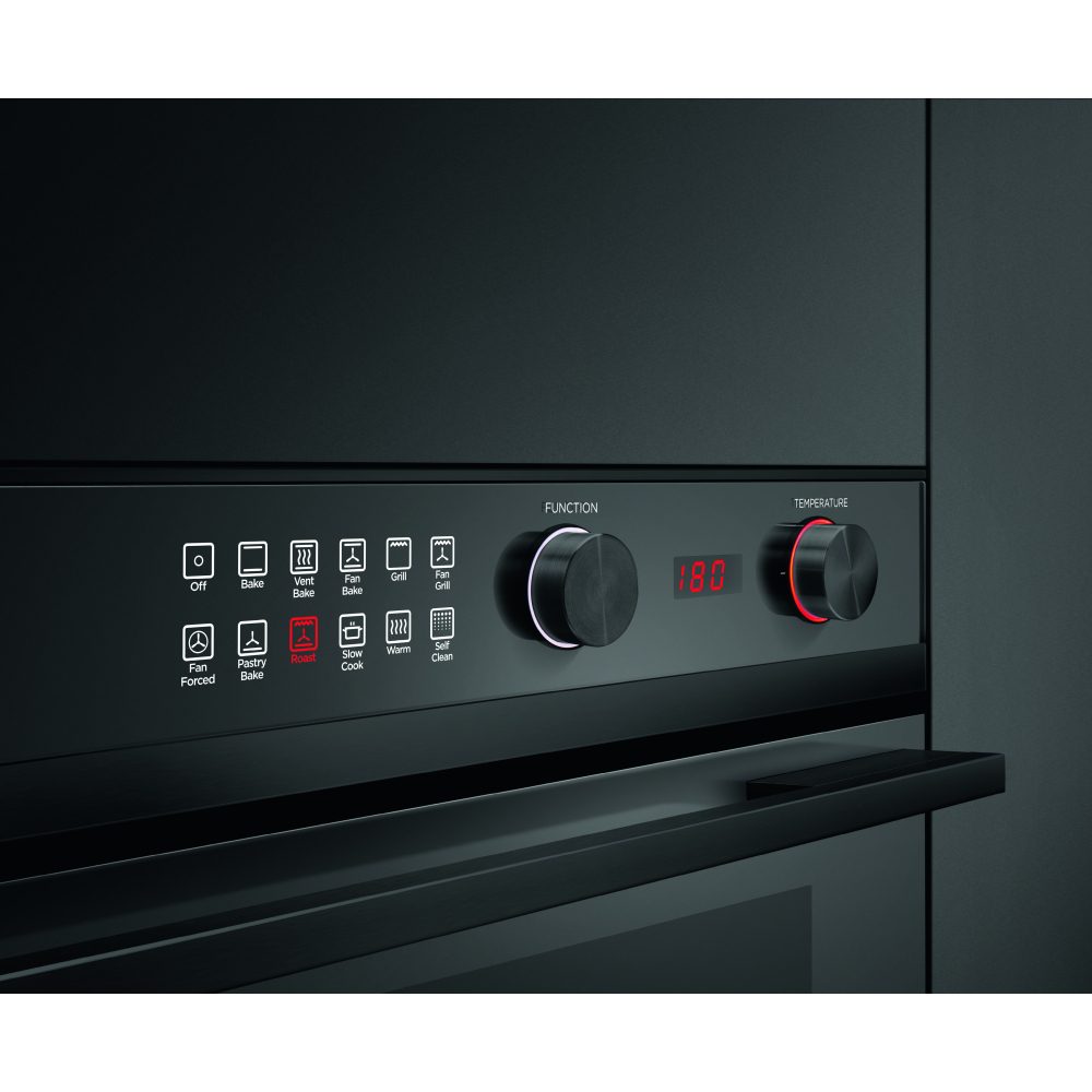 Fisher Paykel Series 9 Pyrolytic Multifunction Single Oven OB60SD11PB1 – BLACK STEEL