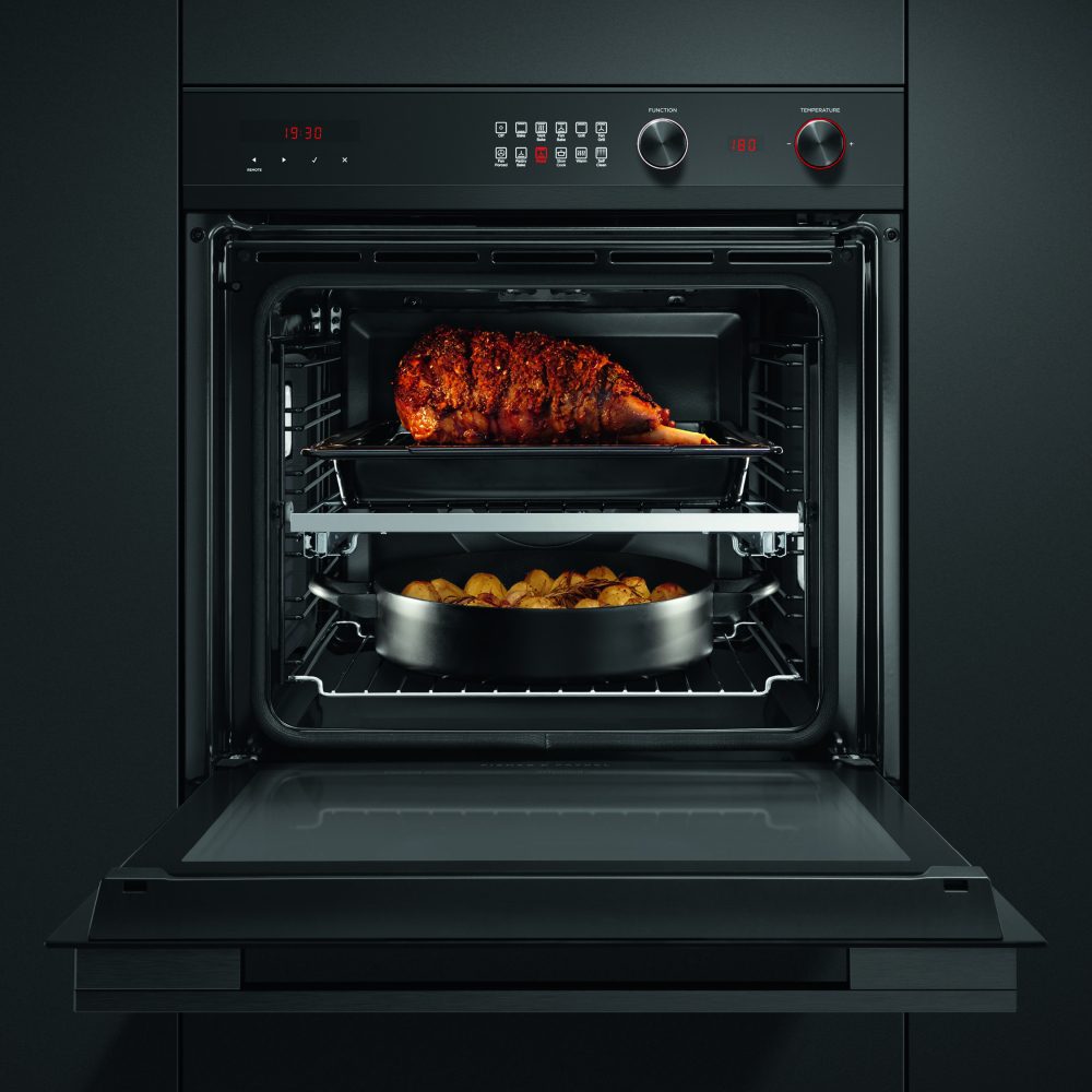 Fisher Paykel Series 9 Pyrolytic Multifunction Single Oven OB60SD11PB1 – BLACK STEEL