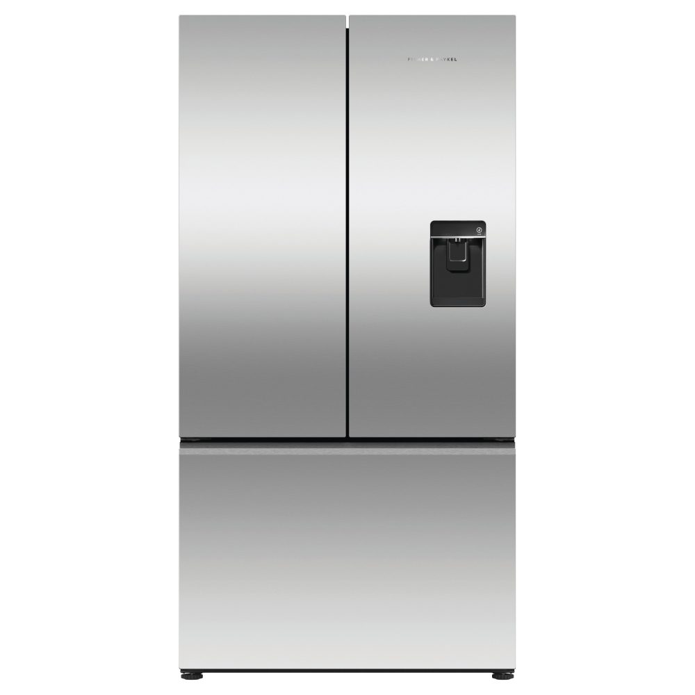 Fisher Paykel Series 7 Handleless French Style Fridge Freezer With Ice & Water RF540ANUX6 – Stainless Steel