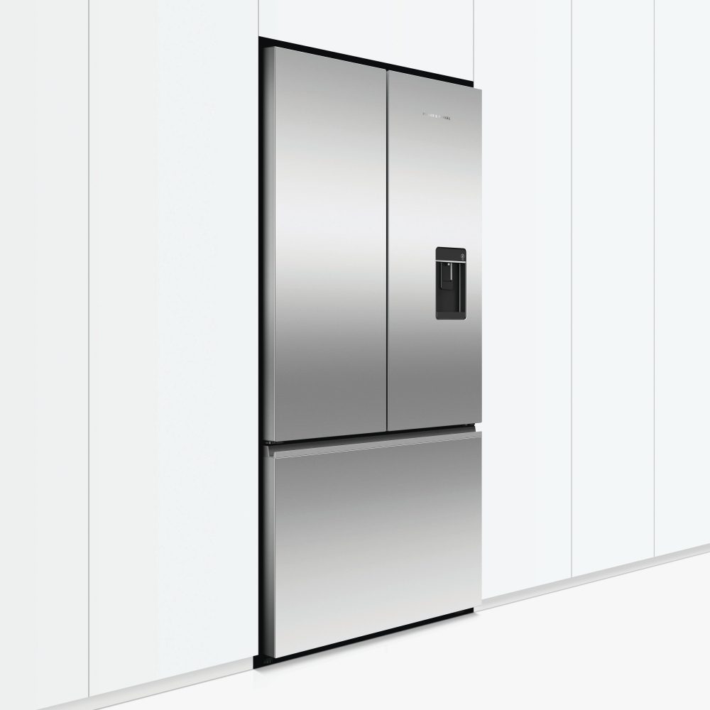 Fisher Paykel Series 7 Handleless French Style Fridge Freezer With Ice & Water RF540ANUX6 – Stainless Steel