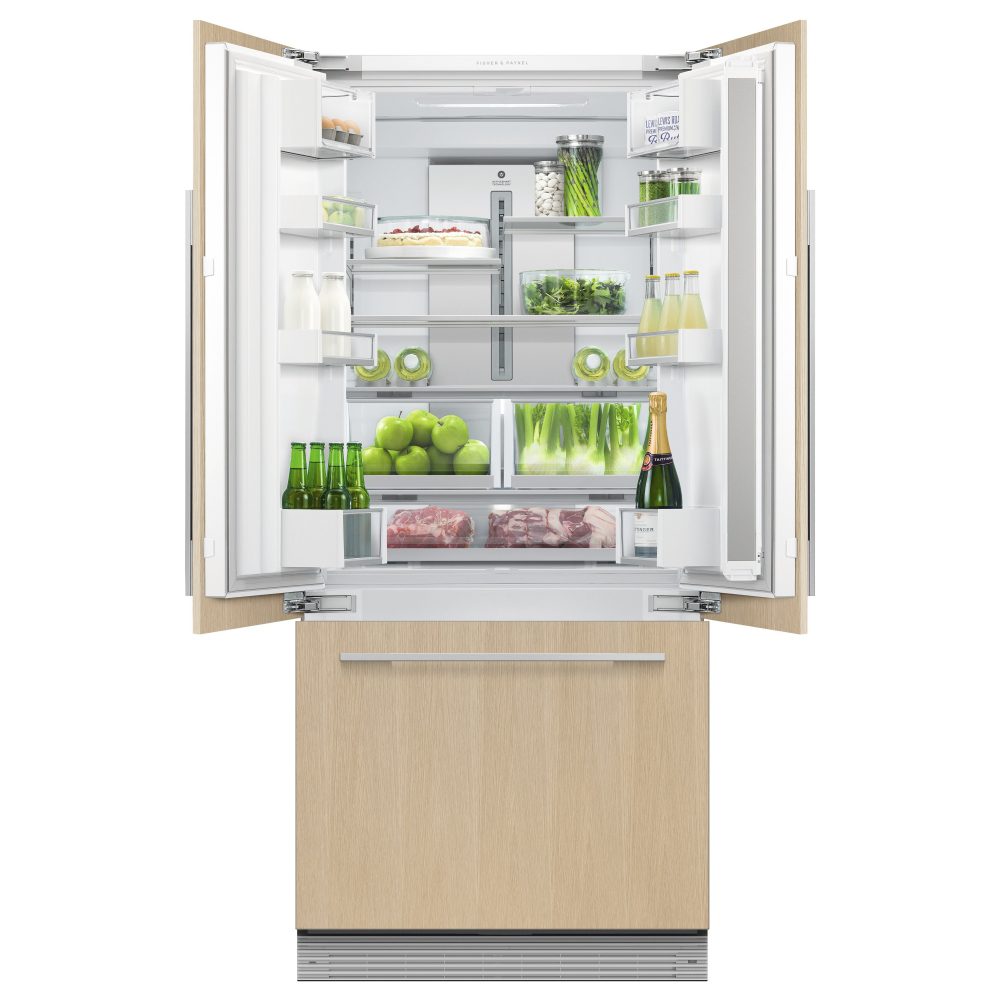 Fisher Paykel 80cm Integrated French Style Fridge Freezer Non Ice & Water RS80A2