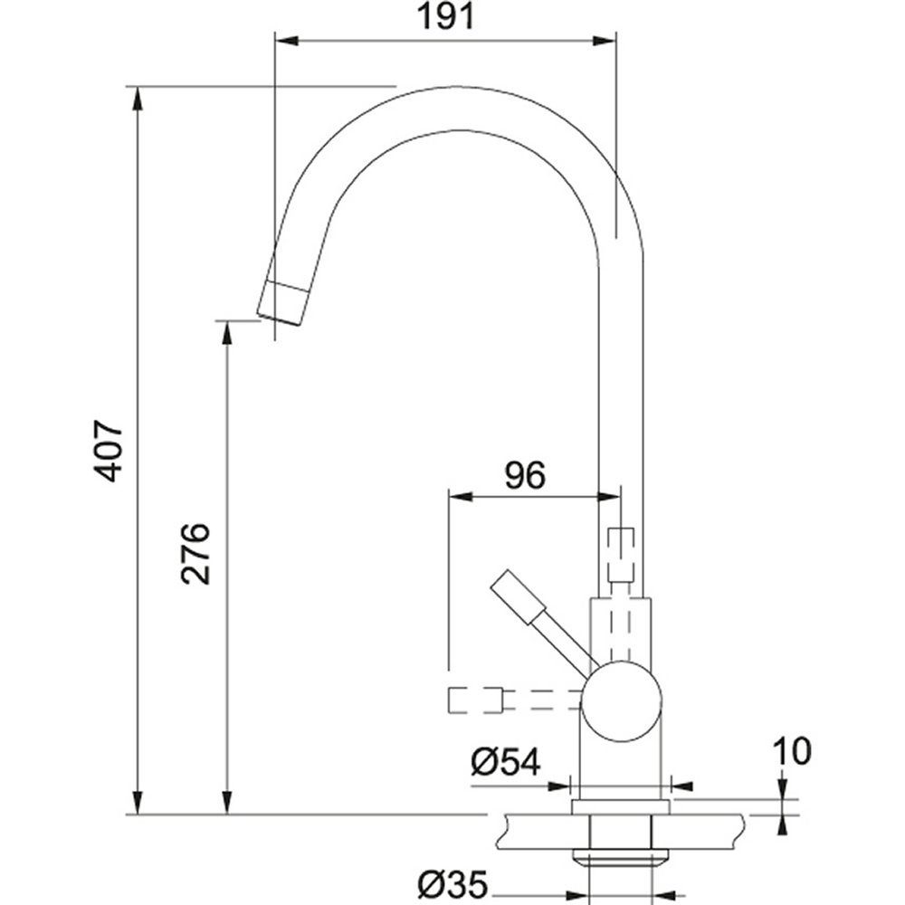 Franke 3-In-1 Boiling Water Tap MINERVA HELIX – STAINLESS STEEL.