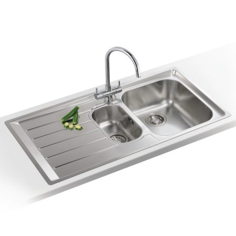 Franke  Neptune 1.5 Bowl Sink Left Hand Drainer 127.0059.717 – Stainless Steel