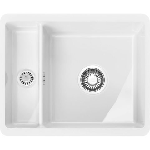Franke  Kubus 1.5 Bowl Ceramic Undermount Sink KBK160 WH – WHITE