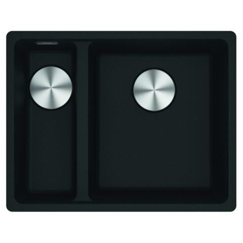 Franke  Maris 1.5 Bowl Undermount Sink Left Hand Small Bowl MRG160-34-15 MB LHSB – MATT BLACK