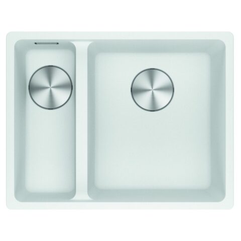 Franke  Maris 1.5 Bowl Undermount Sink Left Hand Small Bowl MRG160-34-15 PW LHSB – WHITE