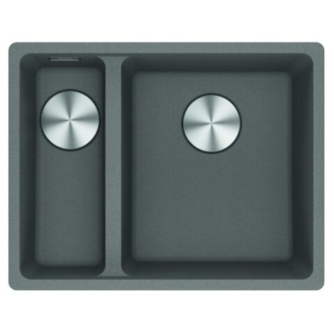Franke  Maris 1.5 Bowl Undermount Sink Left Hand Small Bowl MRG160-34-15 SG LHSB – STONE GREY
