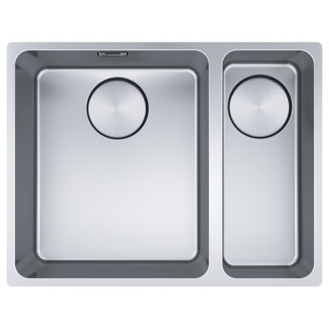Franke  Mythos Bowl 1.5 Bowl Undermount Sink Right Hand Small Bowl 122.0607.063 – Stainless Steel