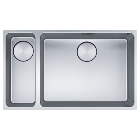 Franke  Mythos Bowl 1.5 Bowl Undermount Sink Left Hand Small Bowl 122.0606.920 – Stainless Steel