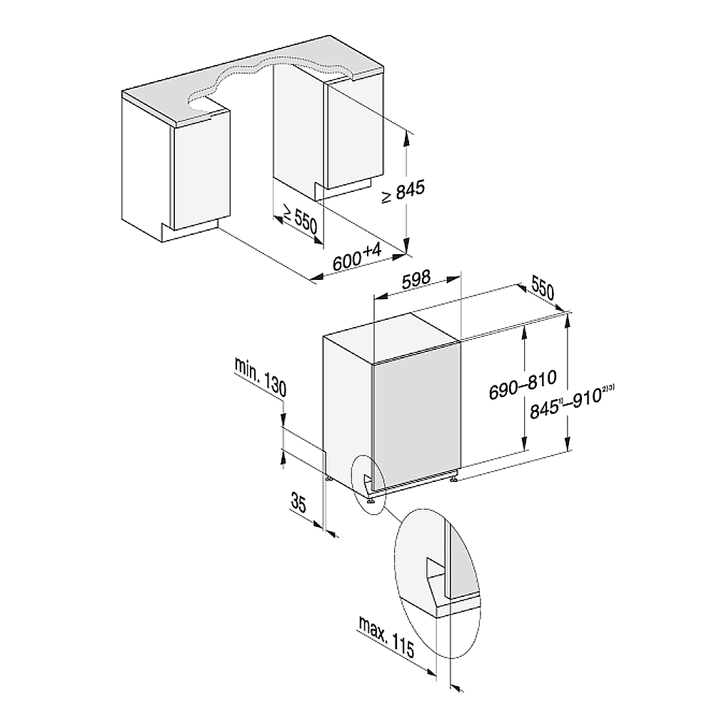 Miele 60cm Fully Integrated XXL Autodos Dishwasher G7985SCVIK2OXXL