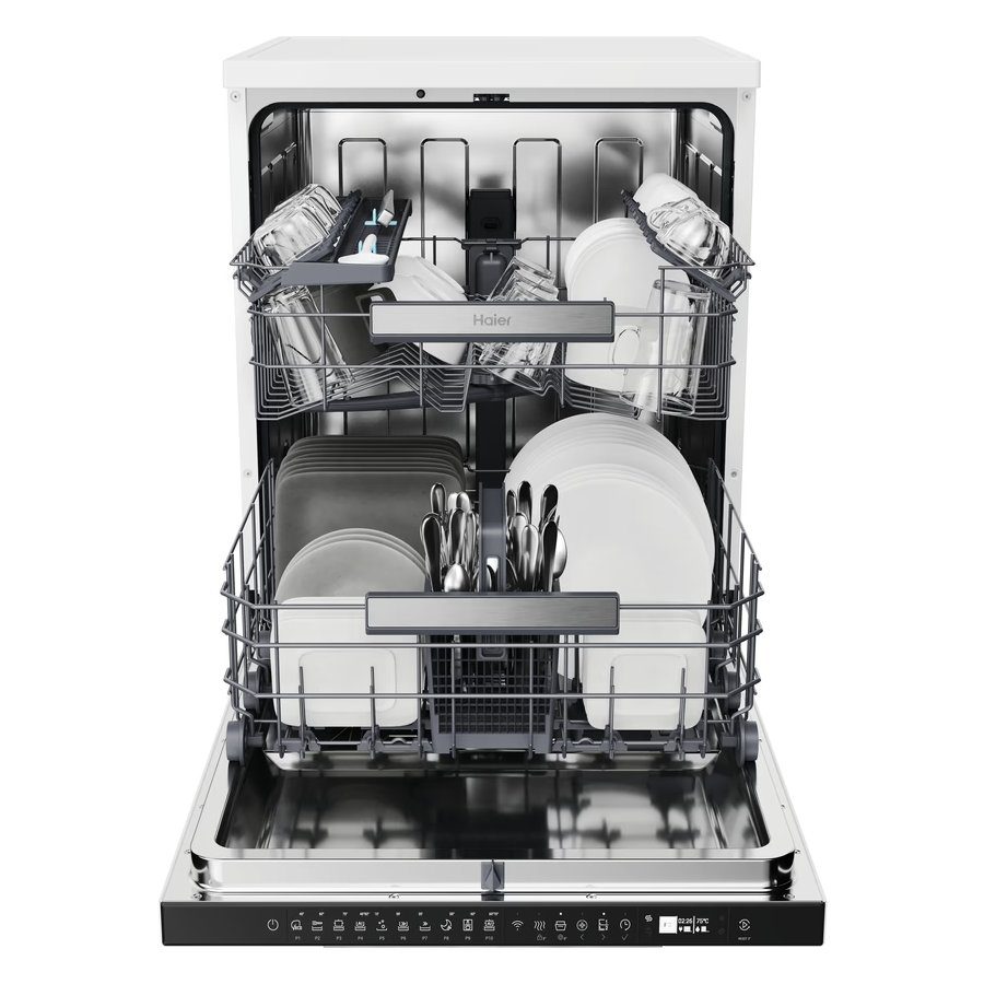 Haier 60cm Series 3 Freestanding Dishwasher XF 5C7M0W-80 – White