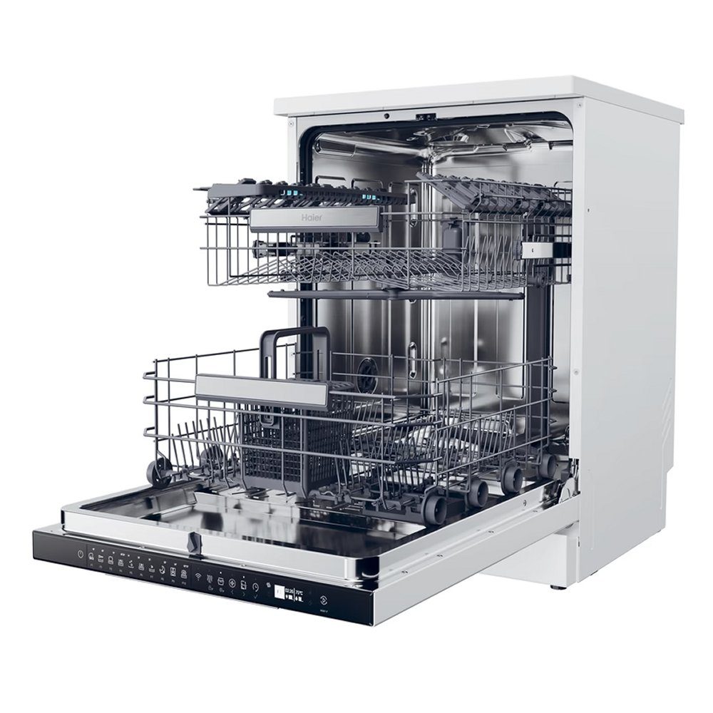 Haier 60cm Series 3 Freestanding Dishwasher XF 5C7M0W-80 – White