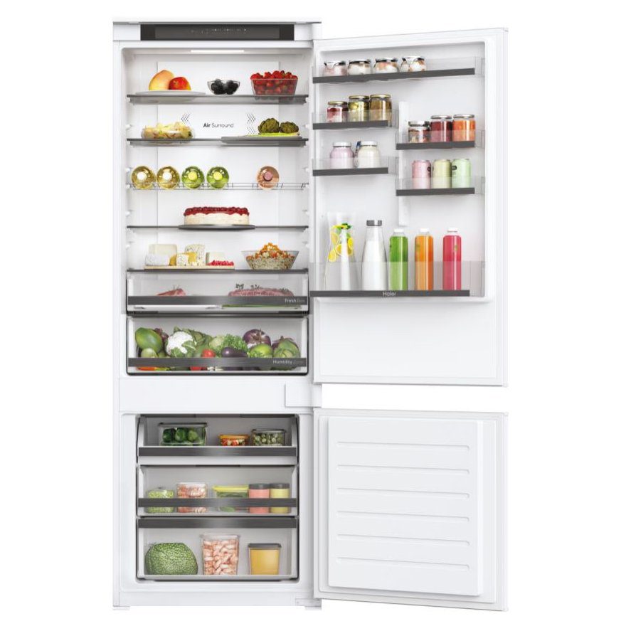 Haier 70cm Wide 193cm Integrated 70/30 Frost Free Fridge Freezer HBW5719EK