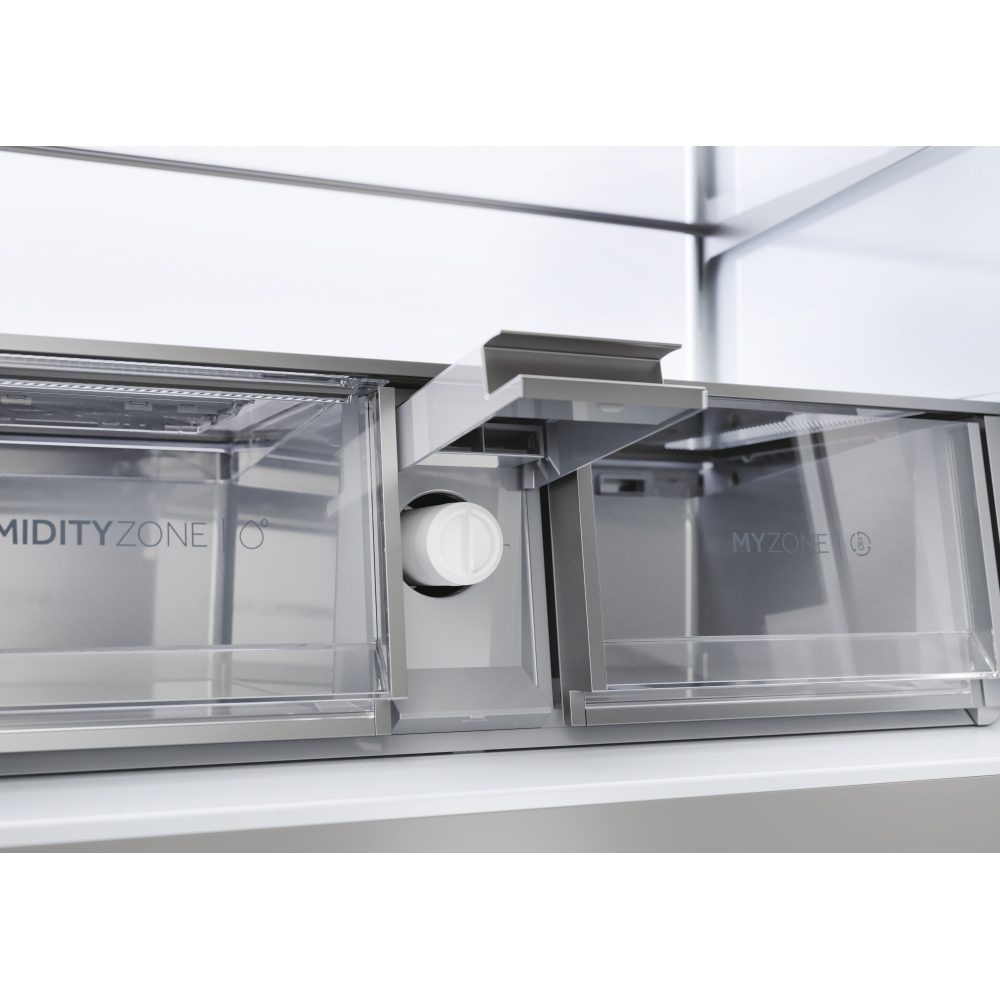 Haier Four Door Fridge Freezer With Ice & Water HCR7918EIMP – PLATINUM INOX