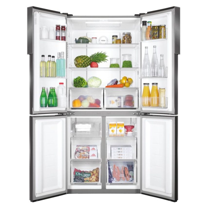 Haier American Style 4 Door Fridge Freezer HTF-556DP6 – SILVER