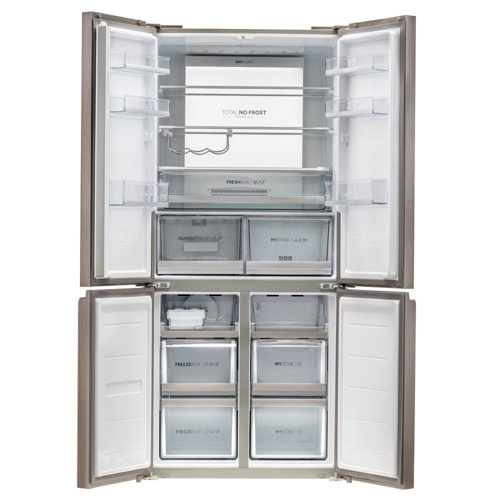 Haier American Style Four Door Fridge Freezer HTF-508DGS7 – ICONIC GLASS