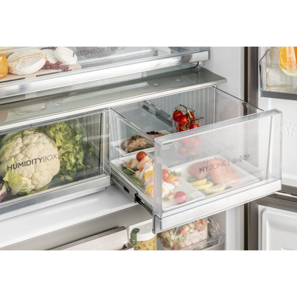Haier American Style Four Door Fridge Freezer HTF-508DGS7 – ICONIC GLASS