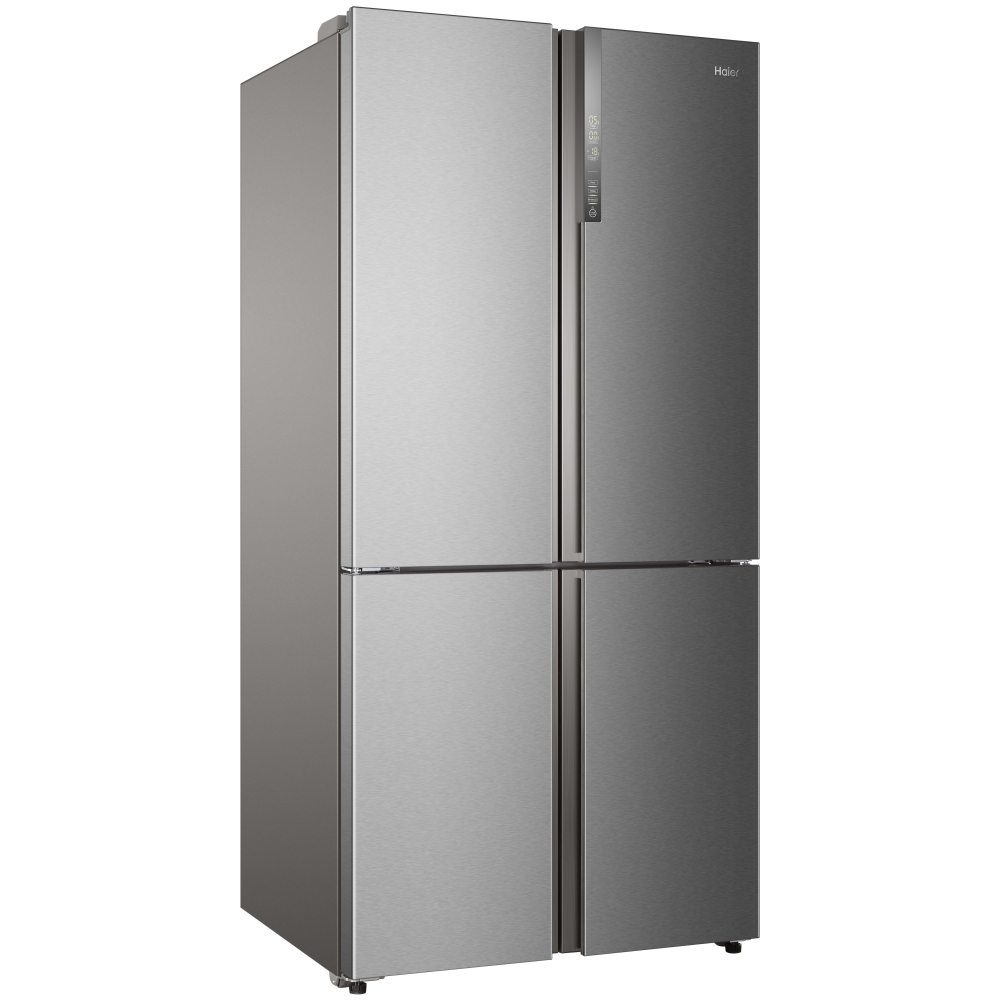 Haier Cube Series American Style Four Door Fridge Freezer Non Ice & Water HTF-610DM7 – STAINLESS STEEL