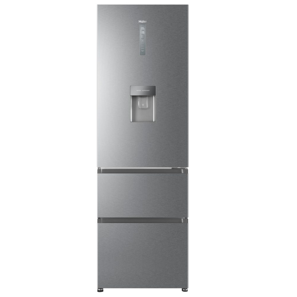 Haier HTR3619FWMP 3D Series 3 60cm MyZone Frost Free Fridge Freezer With Water – SILVER