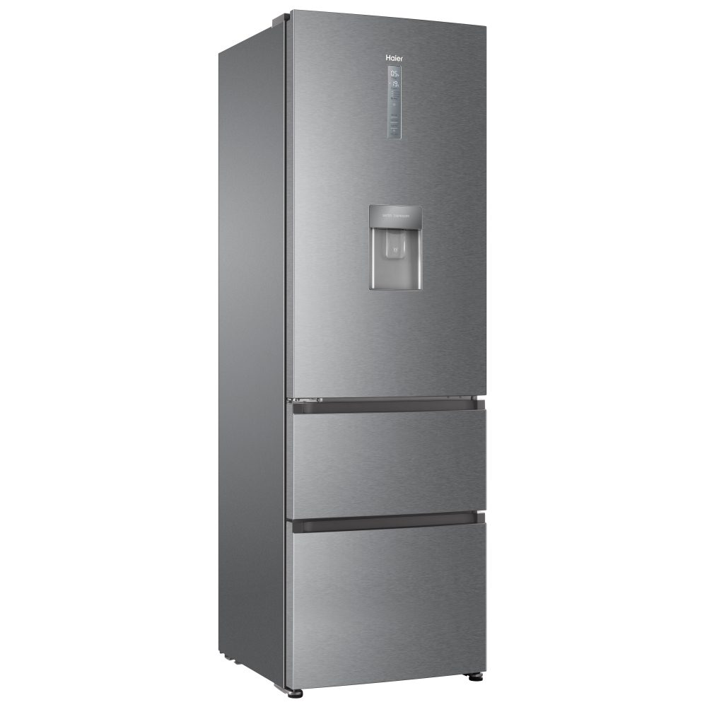 Haier HTR3619FWMP 3D Series 3 60cm MyZone Frost Free Fridge Freezer With Water – SILVER