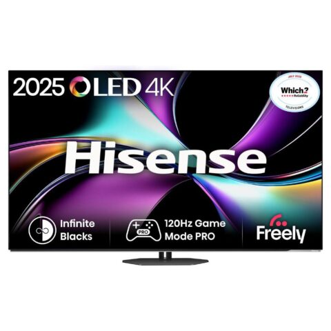 Hisense 2025 65″ OLED 4K Smart TV 65A85QTUK – Black