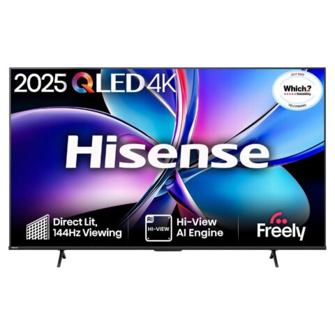 Hisense  2025 75″ QLED 4K Smart TV 75E7QTUK PRO – BLACK