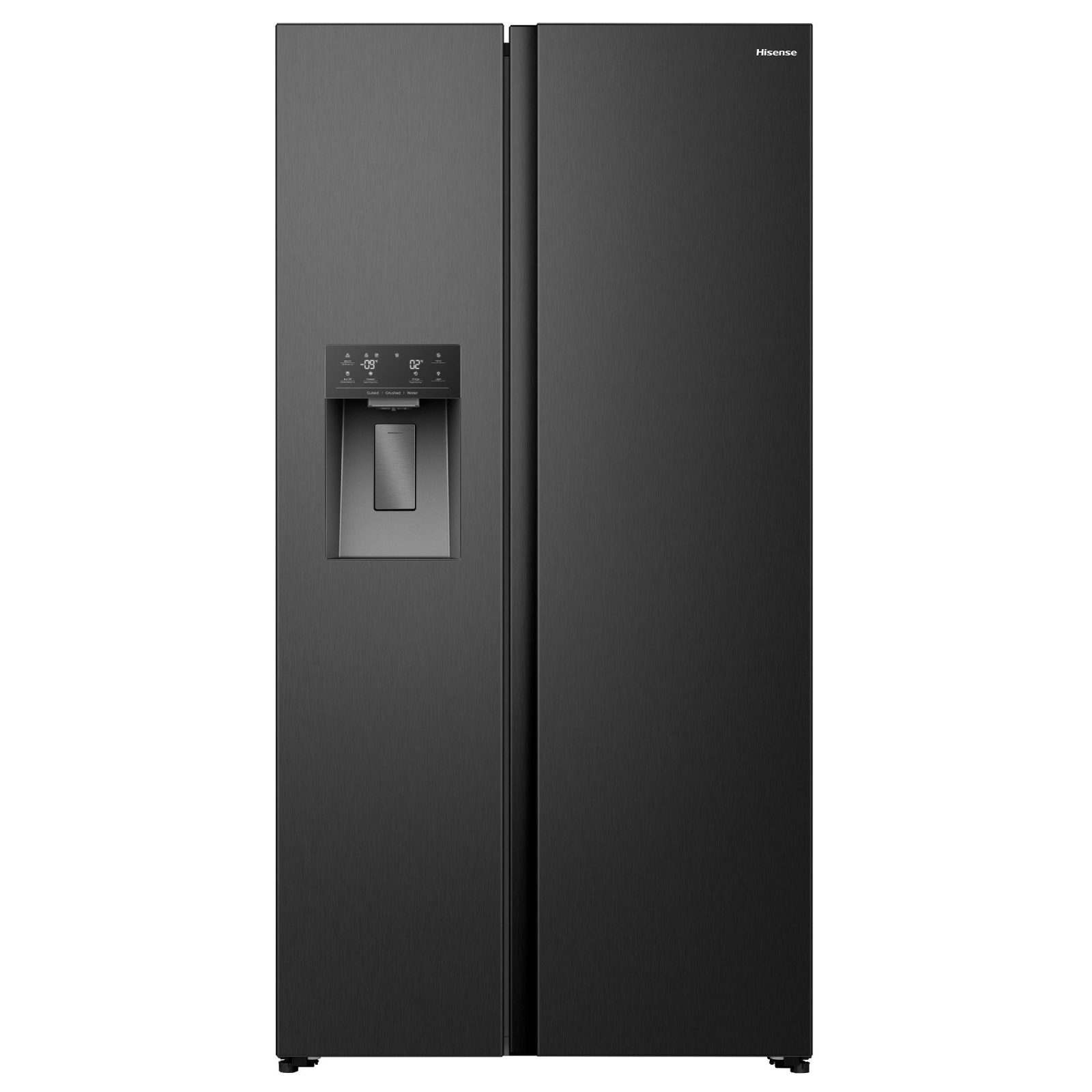 Hisense American Style Fridge Freezer Ice & Water Non Plumbed RS5P528STBE – Black