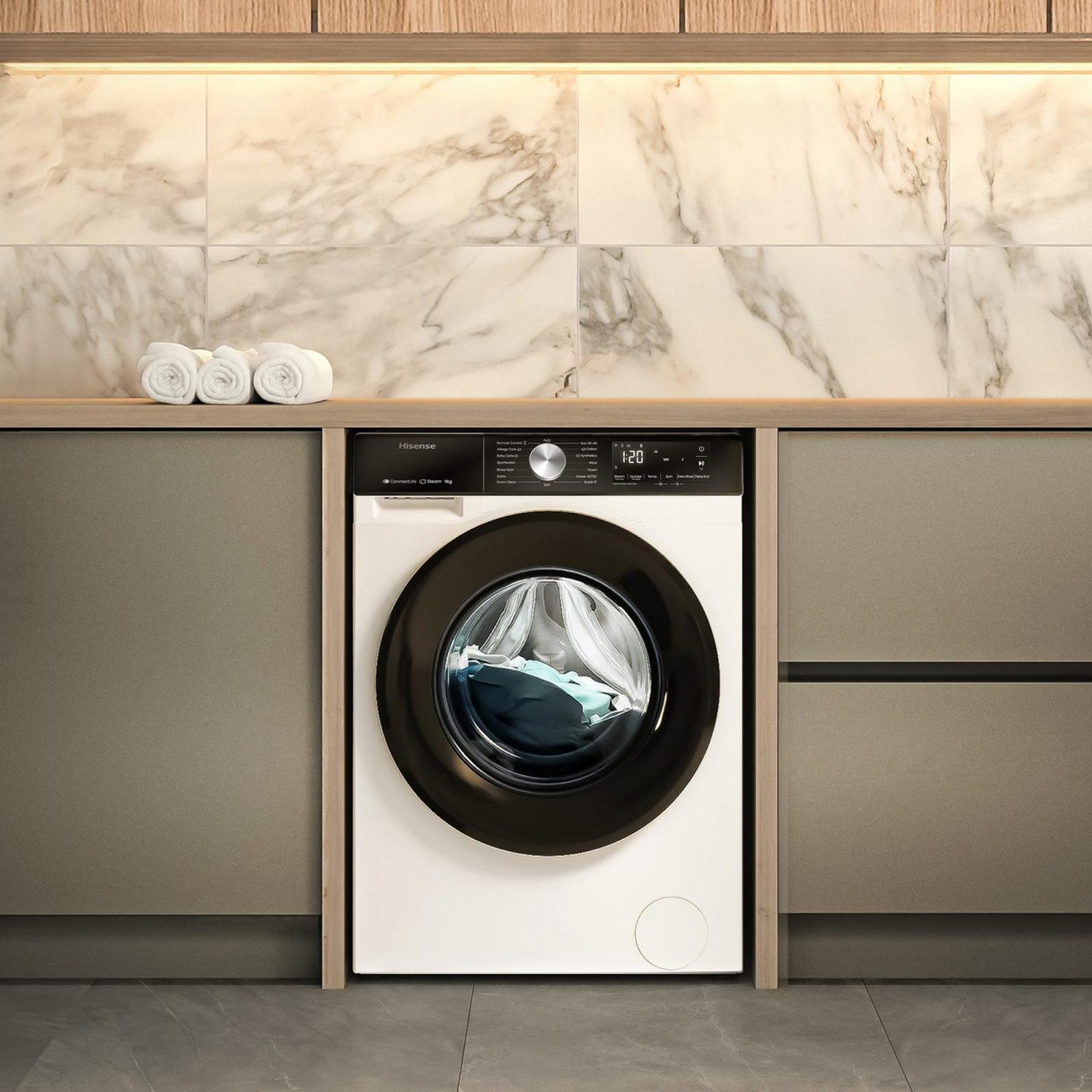 Hisense 9kg 3S Series Washing Machine 1400rpm WF3S9043BW3 – White