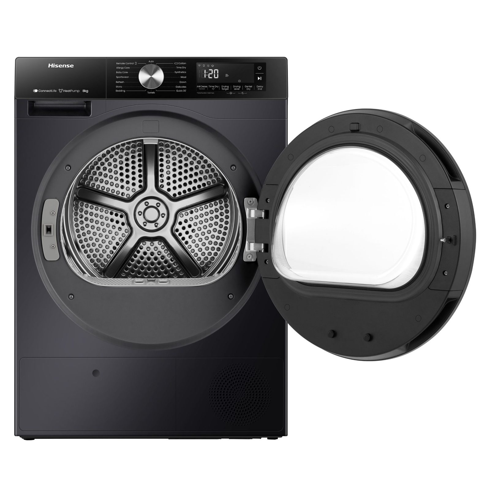 Hisense 8kg 3S Series Heat Pump Condenser Tumble Dryer DH3S802BB3 – Black