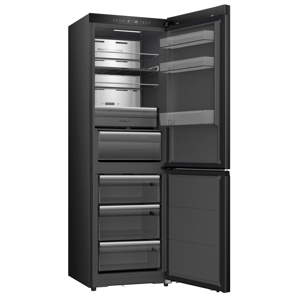 Hisense 60cm Frost Free KitchenFit Fridge Freezer RB5K330GSFC – Black Steel