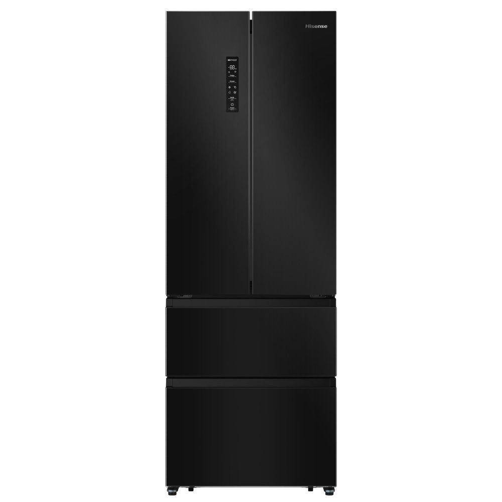 Hisense 70cm Frost Free Fridge Freezer RF632N4AFC1 – Black