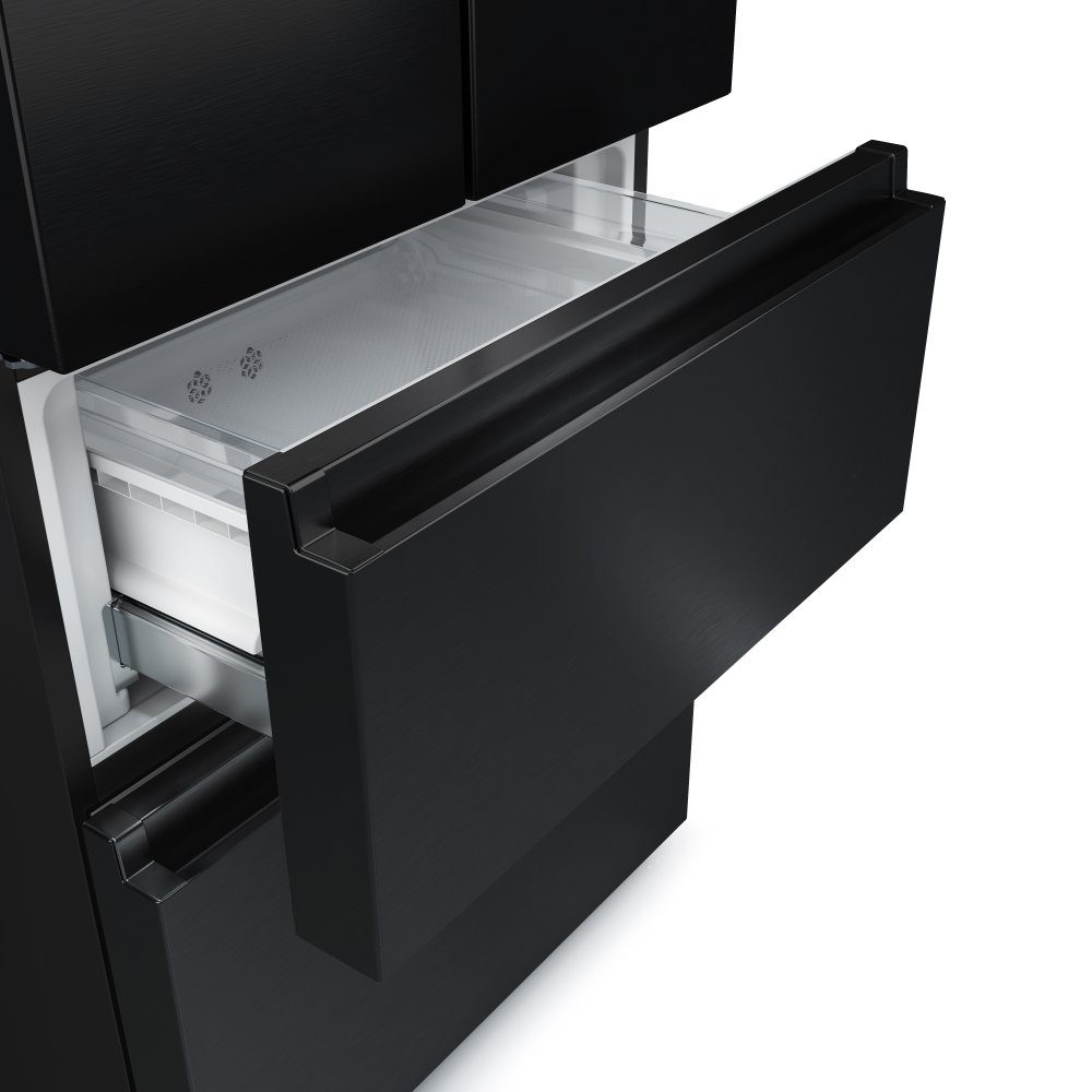Hisense 70cm Frost Free Fridge Freezer RF632N4AFC1 – Black