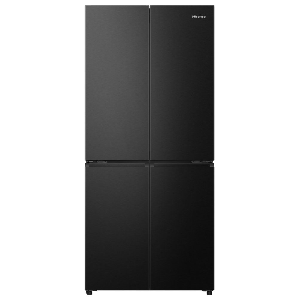 Hisense 79cm PureFlat Four Door Fridge Freezer RQ5P470SAFD – Black