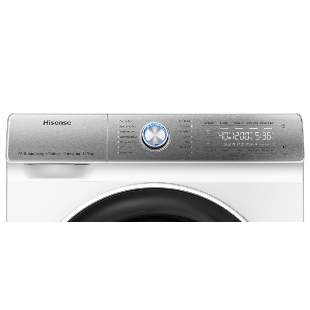 Hisense 10kg/6kg Dose Assist PureJet Washer Dryer WDQR1014EVAJM – WHITE