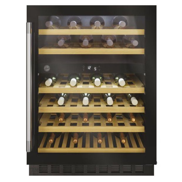 Hoover 60cm Undercounter Dual Zone Wine Cooler HWCB 60D UKBM/N – BLACK
