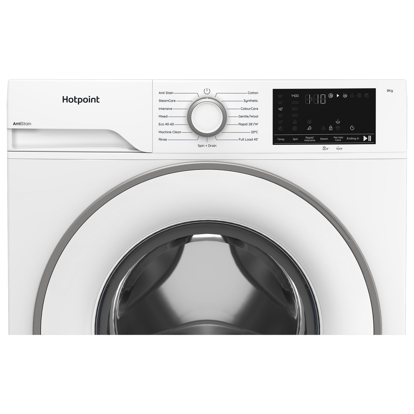 Hotpoint 8kg Freestanding Washing Machine 1400rpm HEV841WUK - White