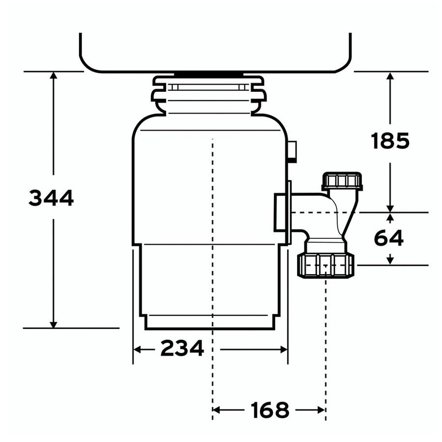Insinkerator E250 Waste Disposal Unit With Air Switch ISE EVOLUTION250