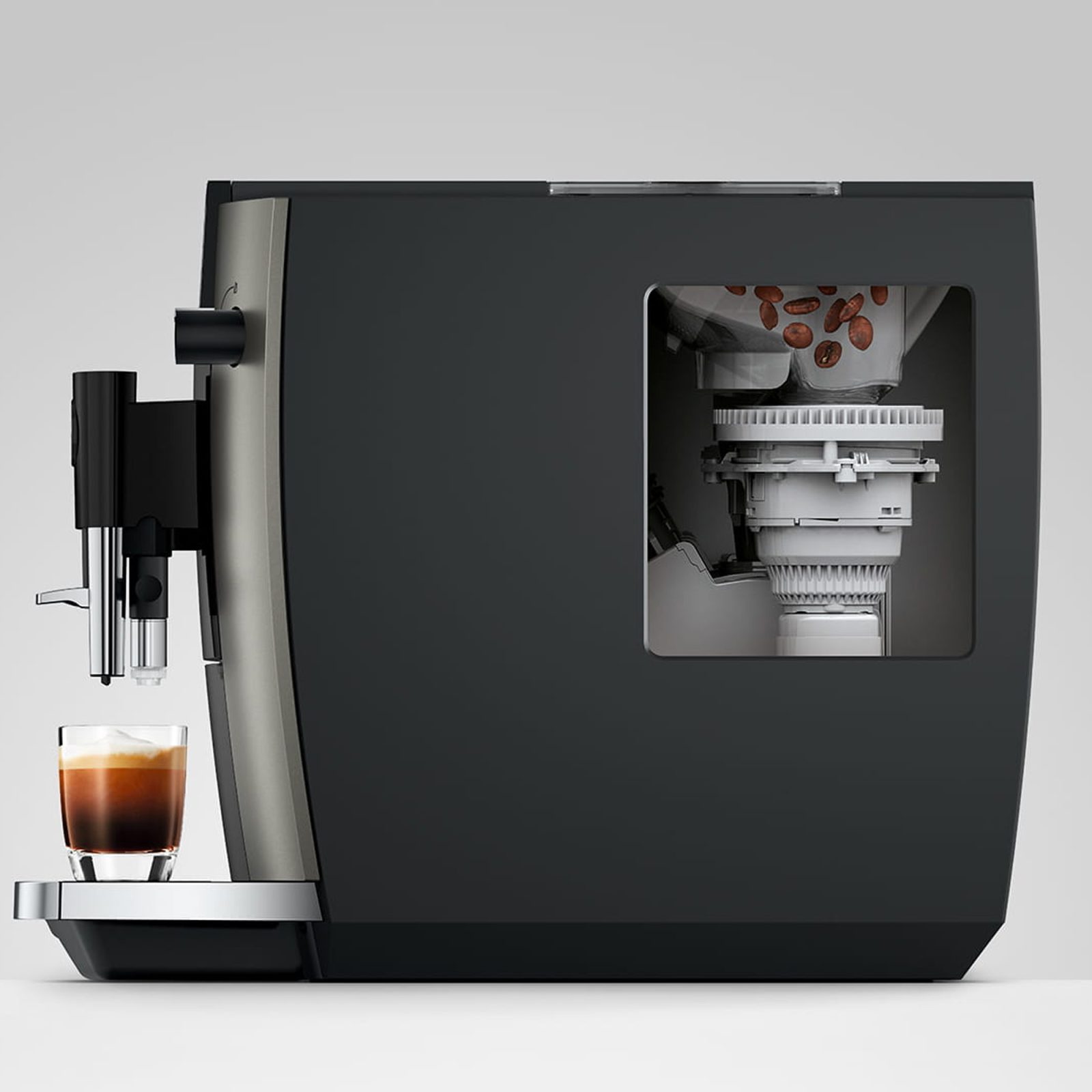 Jura E6 Freestanding Bean To Cup Coffee Machine 15854 – Dark Inox