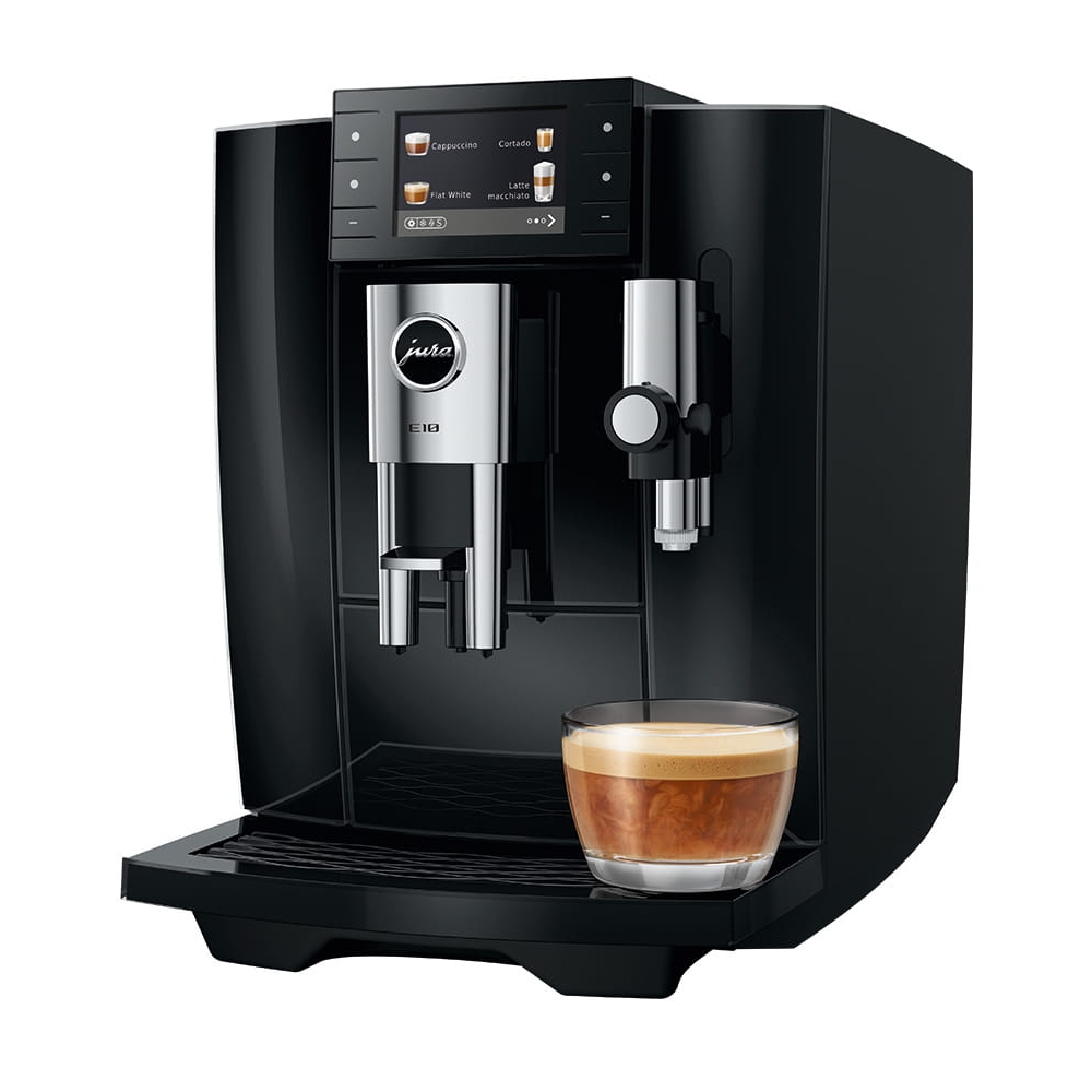 Jura E10 Freestanding Fully Automatic Bean To Cup Coffee Machine 15855 – Diamond Black