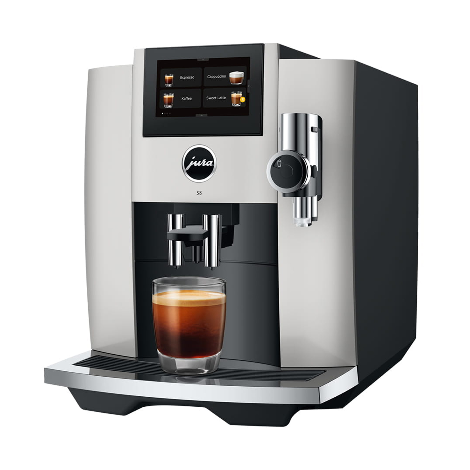 Jura S8 Fully Automatic Freestanding Bean To Cup Coffee Machine 15483 – Platinum