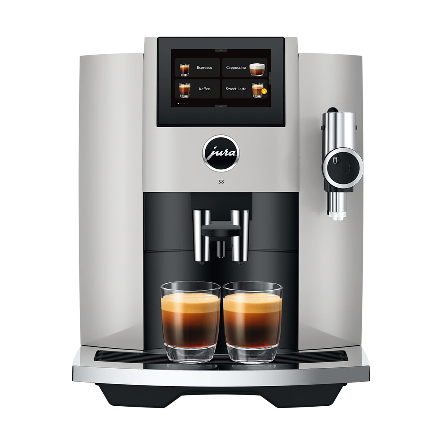 Jura S8 Fully Automatic Freestanding Bean To Cup Coffee Machine 15483 – Platinum